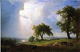 Albert Bierstadt Canvas Paintings - California Spring